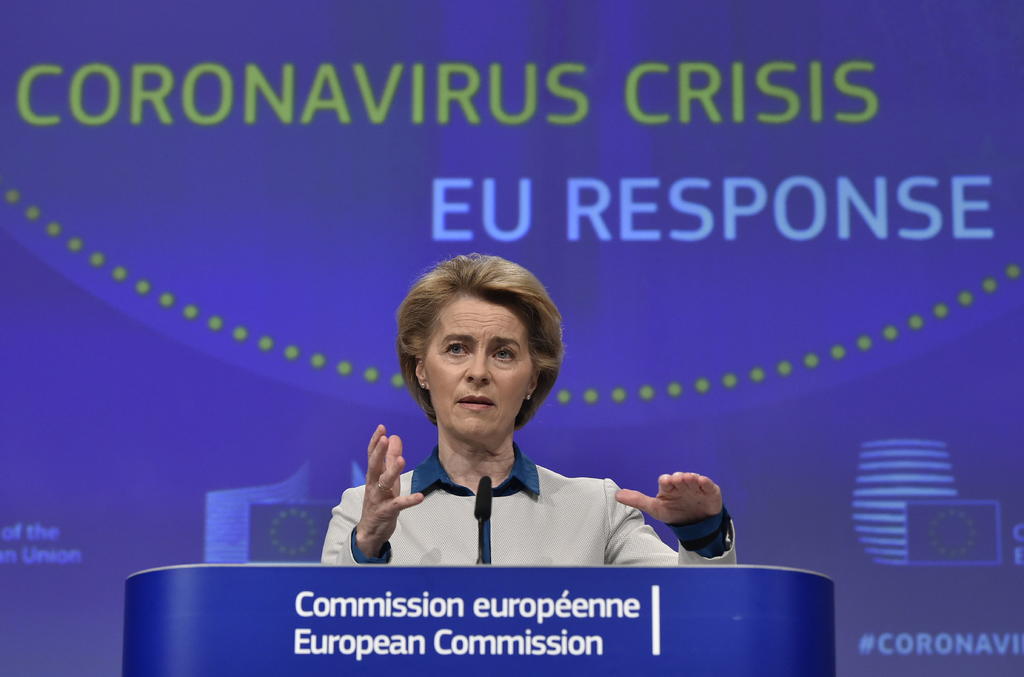 La presidenta de Comisión Europea Ursula von der Leyen ofreció disculpas, a nombre del grupo de países que conforman la Unión Europea (UE), a Italia por el manejo de la crisis del coronavirus que no supo apoyar al país desde el inicio. (ARCHIVO)