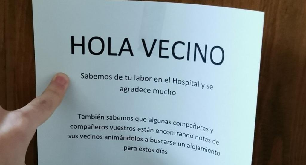 La nota y las palabras de los vecinos del médico fueron aplaudidas en redes sociales (CAPTURA)  