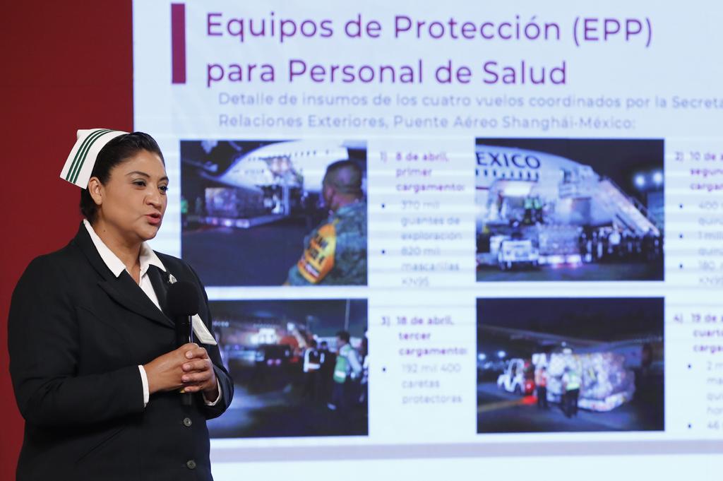 Durante la conferencia diaria sobre el coronavirus en México, Fabiana Maribel Zepeda Arias, jefa de la División de Programas de Enfermería del IMSS, pidió respeto para su gremio con la voz entrecortada, ante las agresiones relacionadas con la atención del COVID-19. (EFE)