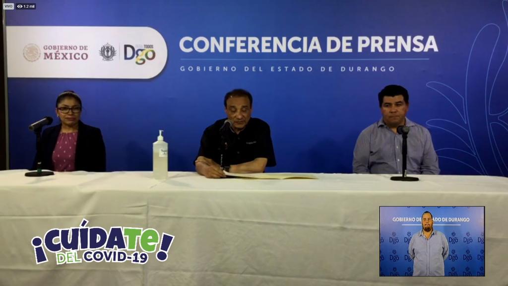 Las autoridades de Salud del estado de Durango, representadas por el secretario Sergio González Romero, presentaron como cada día la actualización sobre casos de COVID-19, enfermedad causada por el coronavirus SARS-CoV-2. (ARCHIVO)