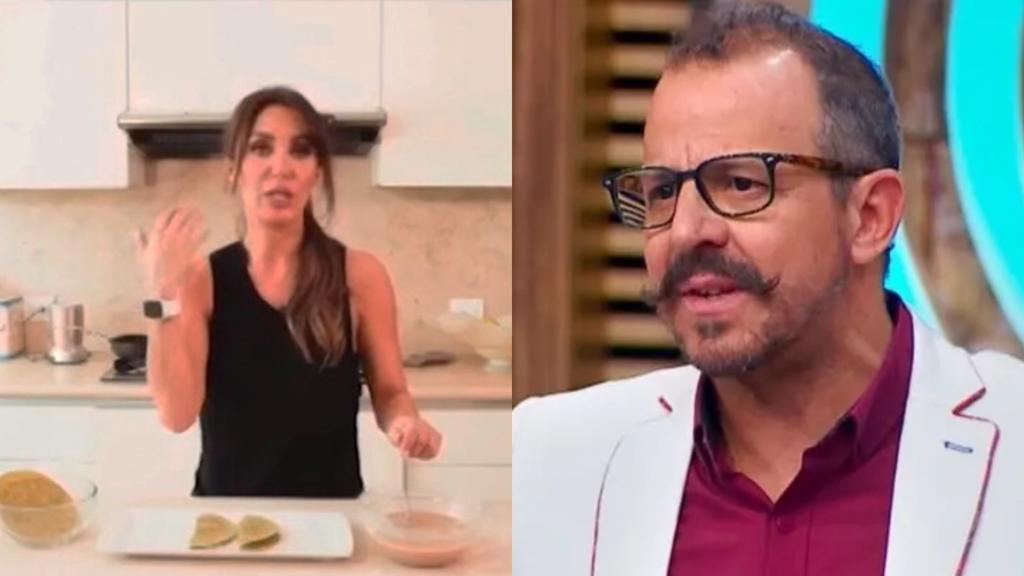 Luego de que Anahí compartiera su receta de enfrijoladas en redes sociales, el chef Benito de MasterChef México, ofreció su ayuda a la cantante en la cocina. (ESPECIAL)