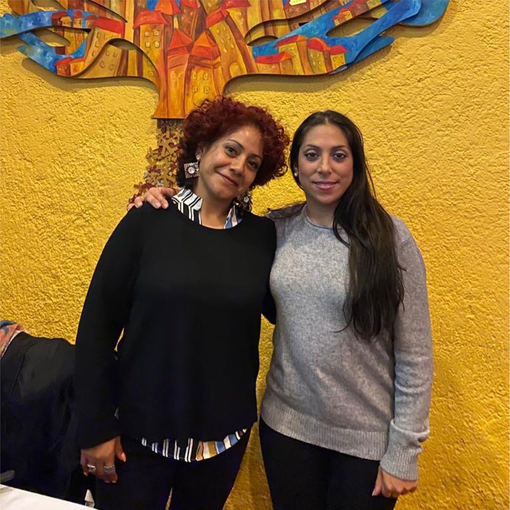 Con la reconocida artista de flamenco Fuesanta 'La Moneta'.
