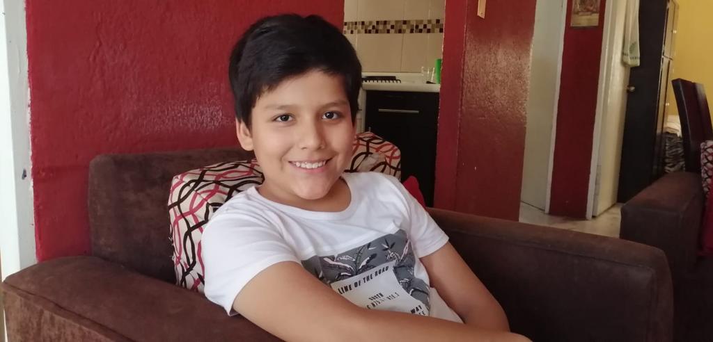 José Manuel Cardiel Chávez tiene 10 años y cursa el quinto año de primaria. 