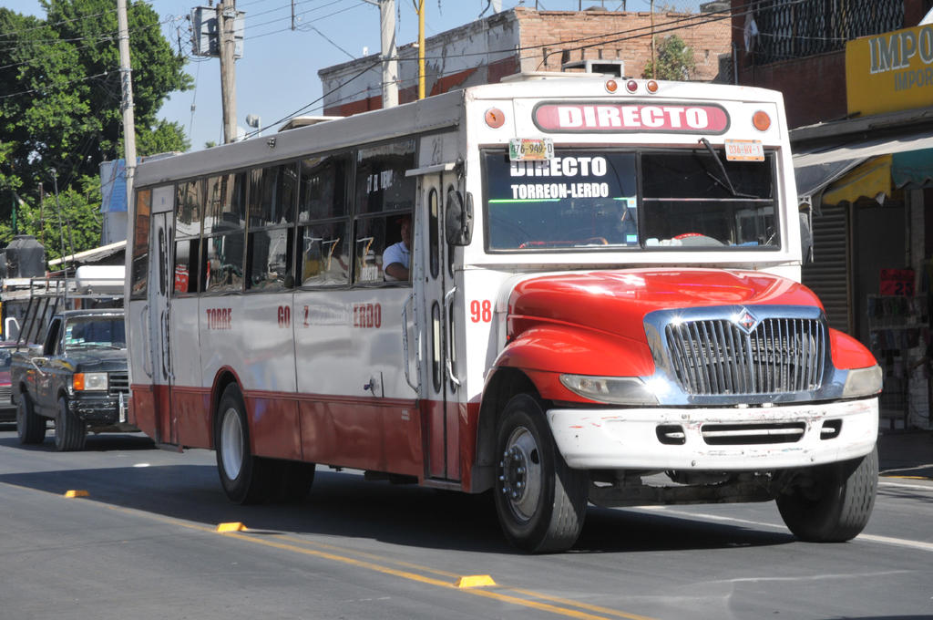 El Ayuntamiento de Lerdo determinó suspender de manera temporal la circulación del transporte público por la zona Centro de la ciudad. (ARCHIVO)