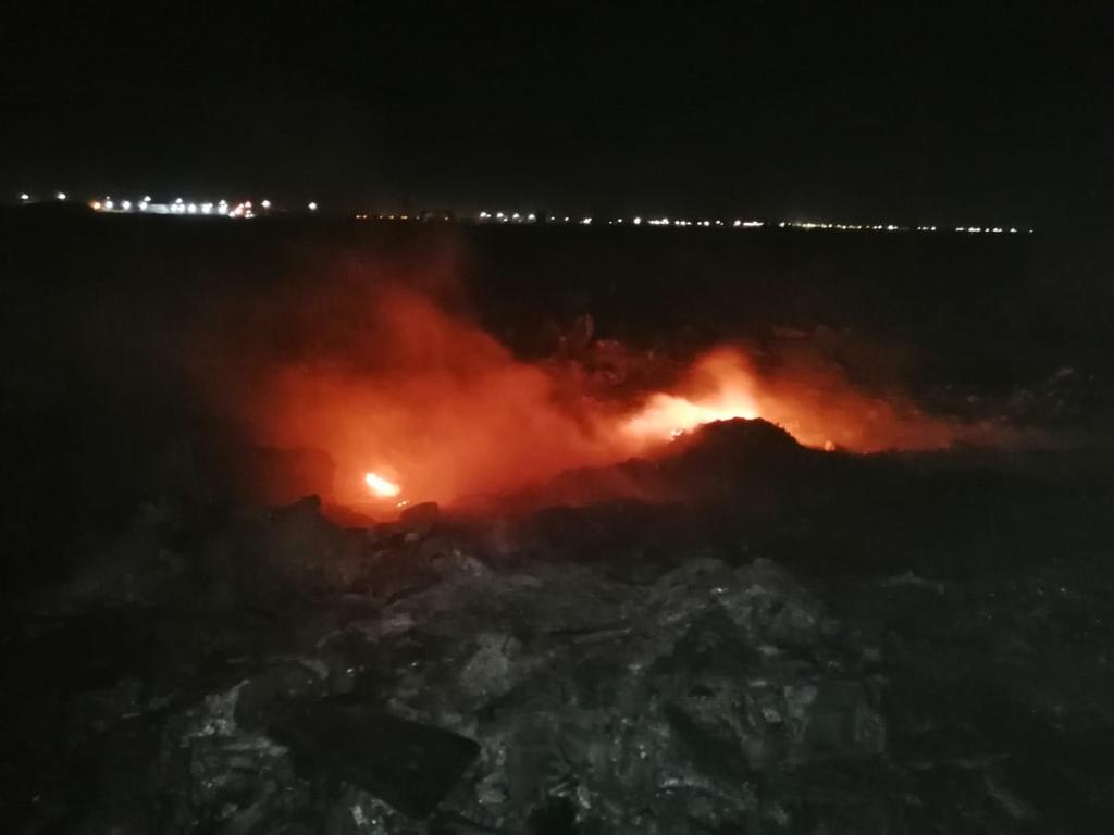  Bomberos atendieron cuatro incendios en lotes baldíos en la ciudad gomezpalatina.