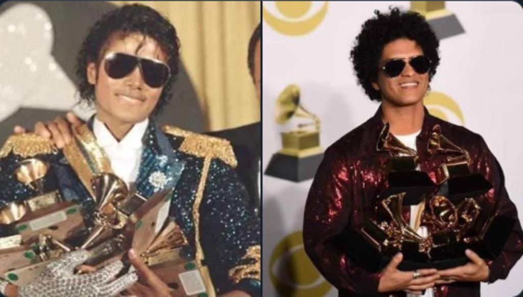 A través de las redes sociales ha rondado la teoría de que Bruno Mars es hijo de Michael Jackson. (ARCHIVO)