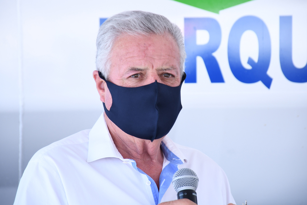 El alcalde de Torreón expuso que la actual administración ha actuado con sensibilidad durante la pandemia del COVID-19. (FERNANDO COMPEÁN)