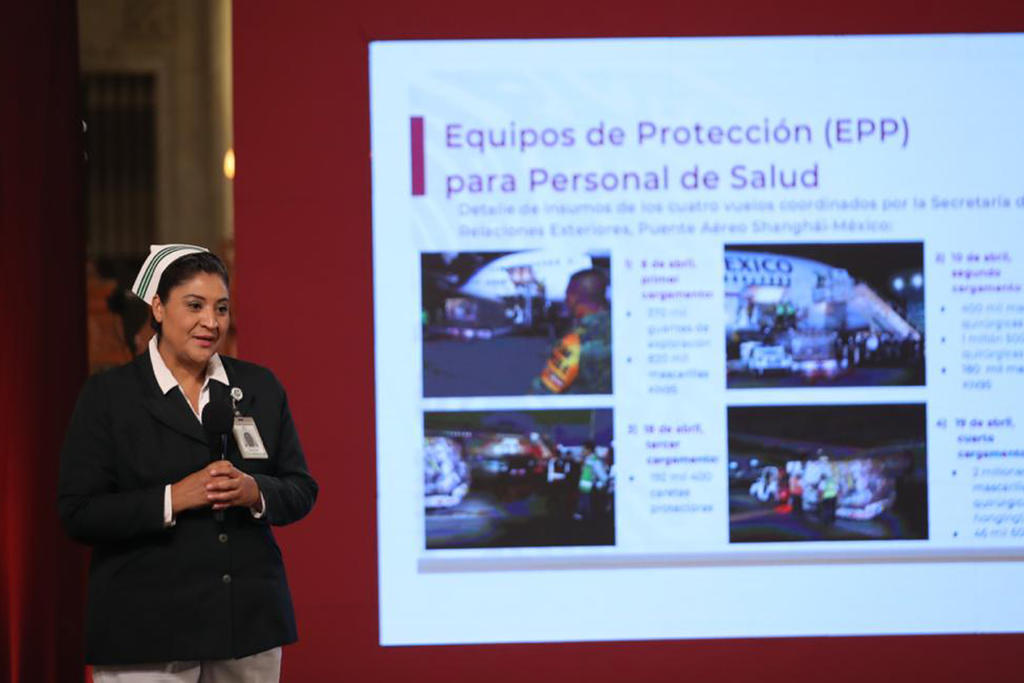 Fabiana Maribel Zepeda Arias, jefa del Programa de Enfermería del Instituto Mexicano del Seguro Social (IMSS), informó que aún se encuentra en recuperación tras salir del Hospital por su diagnóstico de COVID-19.  (ARCHIVO)