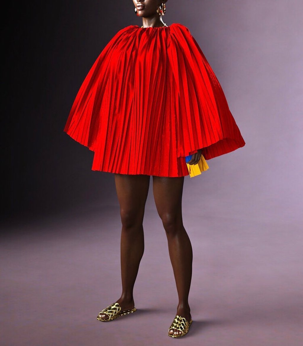 PROPUESTA. La diseñadora Anifa Mvuemba es un talento emergente
originaria de Congo. (Cortesía / Instagram)