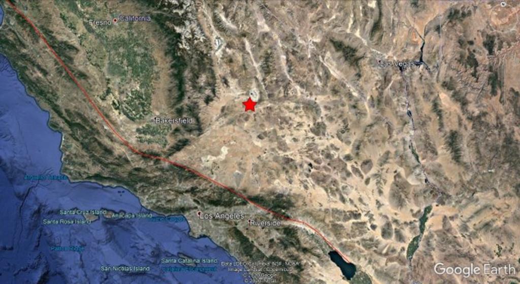 Esta noche se reportó un sismo de 5.5 grados en la escala de Richter registrado en el sur de California así lo dio a conocer el Servicio Geológico estadounidense. (CORTESÍA)