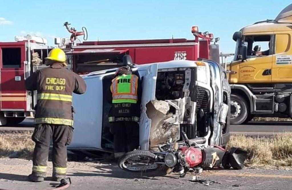 La tarde de este jueves se registró un aparatoso accidente en la carretera Torreón-San Pedro, a la altura del puente Jaboncillo, en el municipio de Francisco I. Madero, el cual dejó dos personas lesionadas. (EL SIGLO DE TORREÓN)