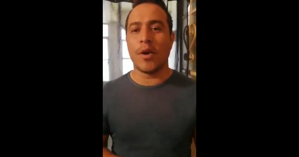 En un video que circula a través de redes sociales, Cristian López aseguró que la detención de su hermano Giovanni López, por parte de los policías municipales de Ixtlahuacán que después lo asesinaron, sí se debió a que no traía puesto un cubrebocas. (ESPECIAL)