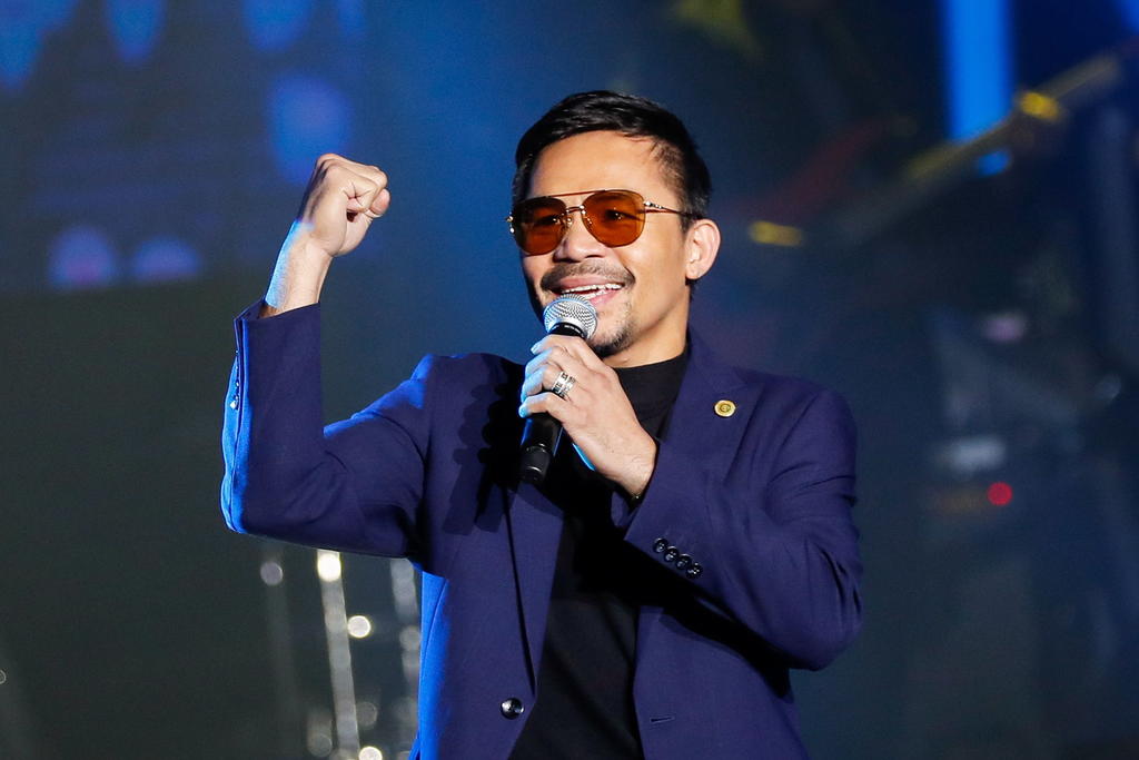  Manny Pacquiao se postulará para ser presidente en Filipinas en 2022. (ARCHIVO)