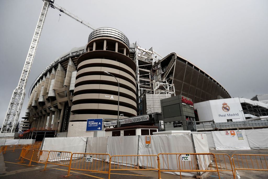 El estadio Santiago Bernabéu está actualmente en renovación y podría ser la sede para la final de Champions en su edición 2020. (EFE)