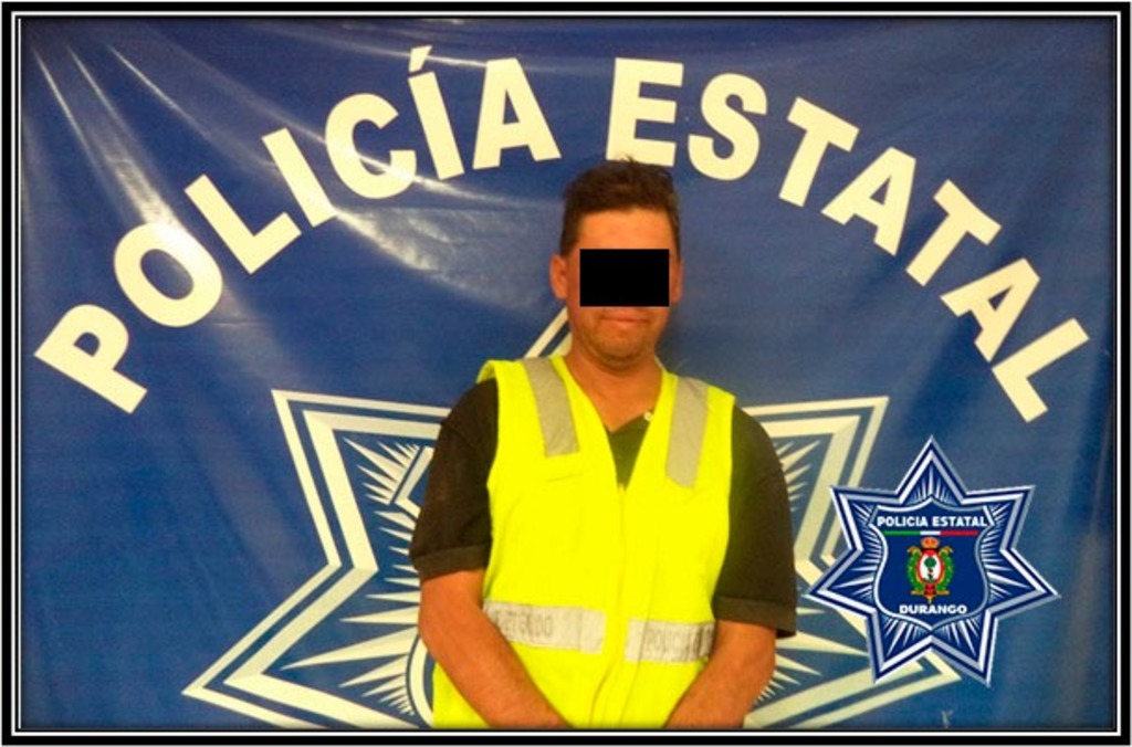 El sujeto fue detenido por la Policía Estatal y trasladado a las instalaciones de la Vicefiscalía General del Estado de Durango. (EL SIGLO DE TORREÓN)