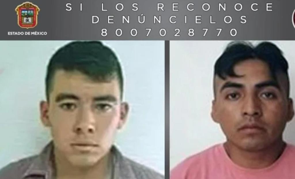 La Fiscalía General de Justicia del Estado de México informó de la detención de dos hombres; Marco Antonio y Alexis Candelario. (ESPECIAL)