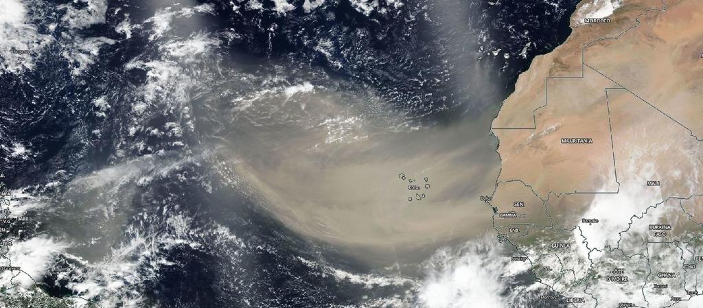Una nube de polvo proveniente del Sahara llegará a México a partir de este martes 23 de junio sin que represente un peligro para la población, informó este lunes el Centro Nacional de Prevención de Desastres (Cenapred). (EFE)