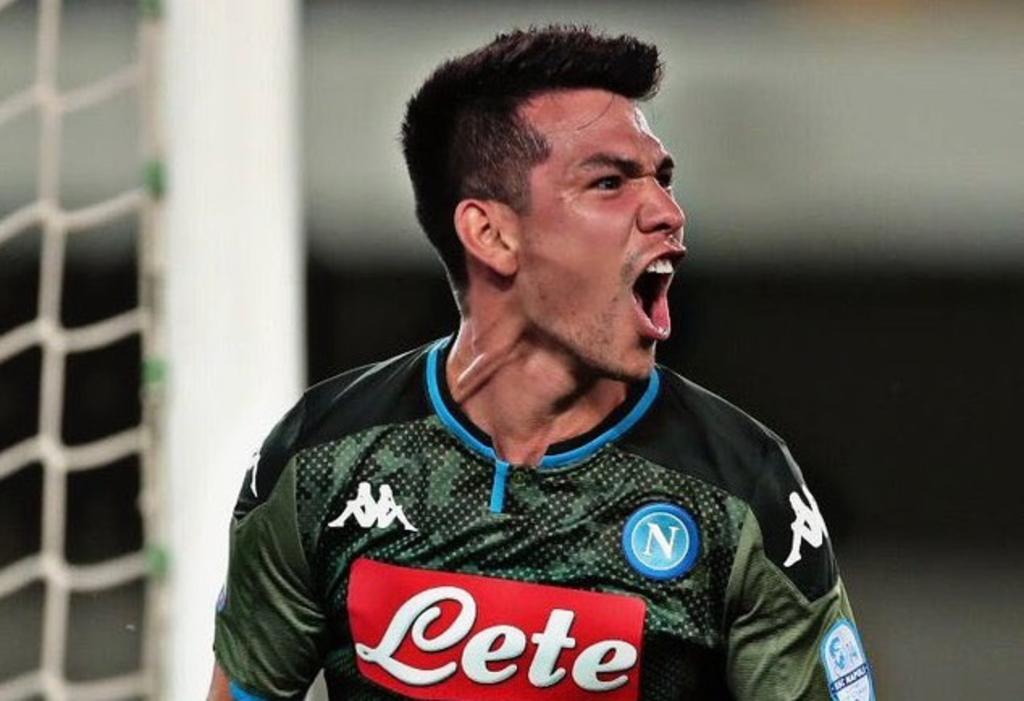 El futbolista mexicano, Hirving 'Chucky' Lozano, pudo ingresar al partido contra el Hellas Verona, haciéndose presente en el marcador, para asegurarle el triunfo al Napoli 2-0 en la jornada 27 de la Serie A. (CORTESÍA)
