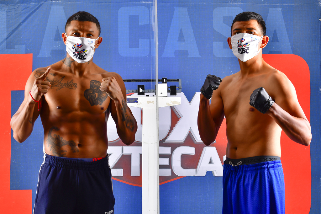 Miguel 'Alacrán' Berchelt (i) es amplio favorito para derrotar a Eleazar Valenzuela.