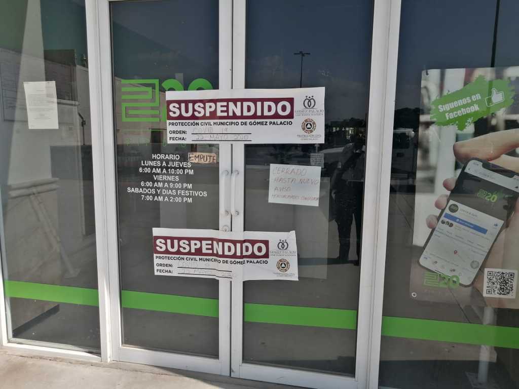 Desde marzo a la fecha, Protección Civil ha cerrado dos bancos, tres gimnasios, dos tiendas departamentales y cinco quintas.