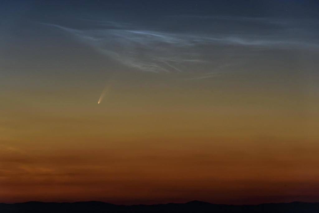 desde hace unos días y hasta las próximas semanas, el cometa Neowise será perceptible. (ARCHIVO) 