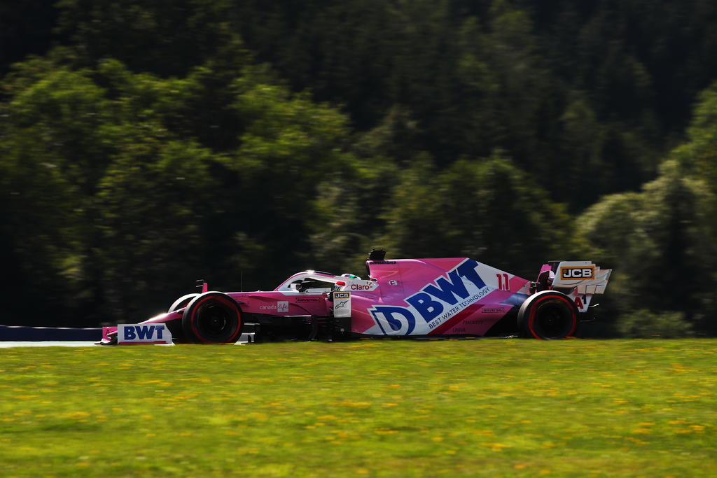 El mexicano Sergio Pérez (Racing Point) y el finlandés Kimi Raikkonen (Alfa Romeo) quedaron eliminados en la primera ronda (Q1) de la calificación del Gran Premio de Estiria, la segunda carrera del Mundial de Fórmula Uno, que, al igual que la primera se disputa en el Red Bull Ring austríaco. (EFE)