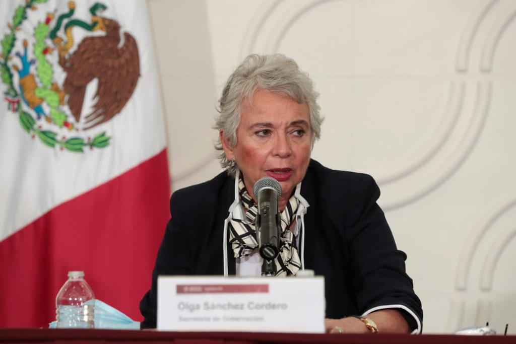 La Secretaría de Gobernación (Segob), Olga Sánchez Cordero, informó que los gobernadores solicitaron actualizar cada 15 días el semáforo epidemiológico del COVID-19. (EL UNIVERSAL)