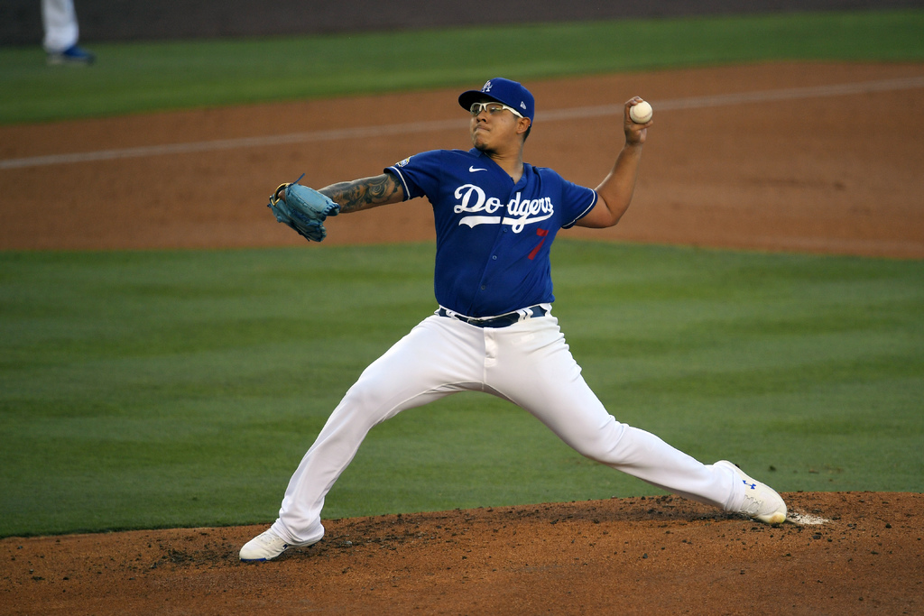 Julio Urías estará en la rotación abridora de los Dodgers. (AP)