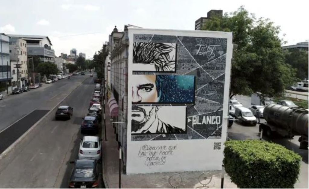 Ubicación. El grafiti se encuentra en el muro de la Casa Picnic localizado junto al metro Juanacatlán de CDMX.