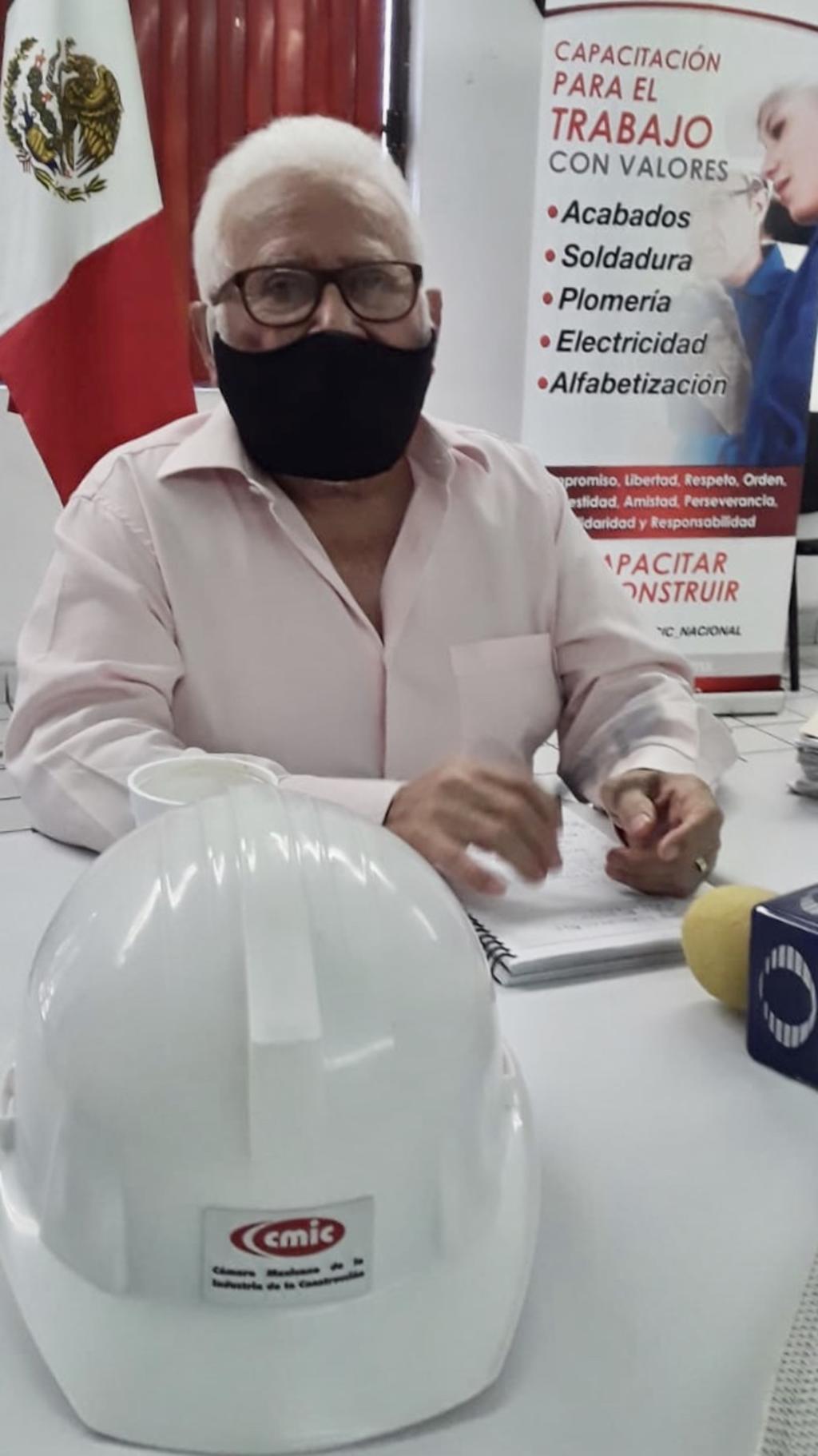 Presidente de la Cámara Mexicana de la Industria de la Construcción (CMIC), Raúl Flores González.(ARCHIVO)