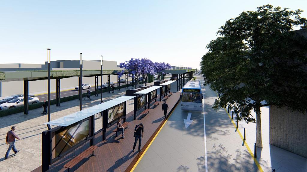 Se creará un área peatonal de 350 metros lineales con ciclovías, andadores, nuevo alumbrado y paraderos del transporte público. (CORTESÍA)