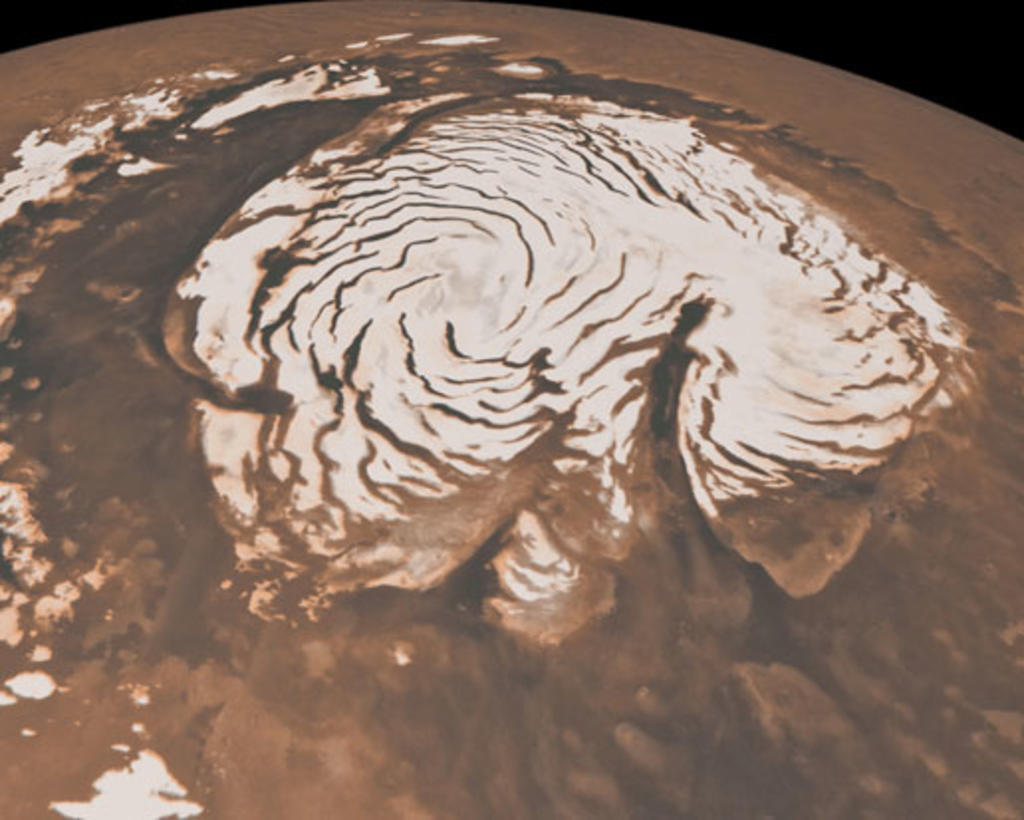 Los numerosos valles que componen el paisaje de la superficie de Marte no fueron creados por los cursos de ríos, sino por el deshielo ocurrido bajo las placas glaciares. (ESPECIAL) 