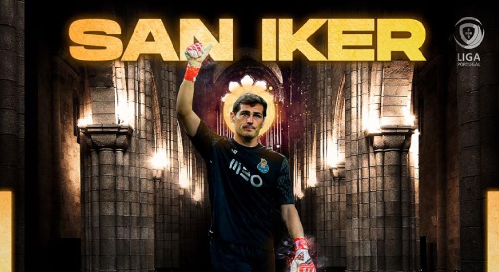 'Obrigado, San Iker', escribió la Liga de Portugal en su cuenta de Facebook tras anunciarse el retiro del portero español. (ESPECIAL)