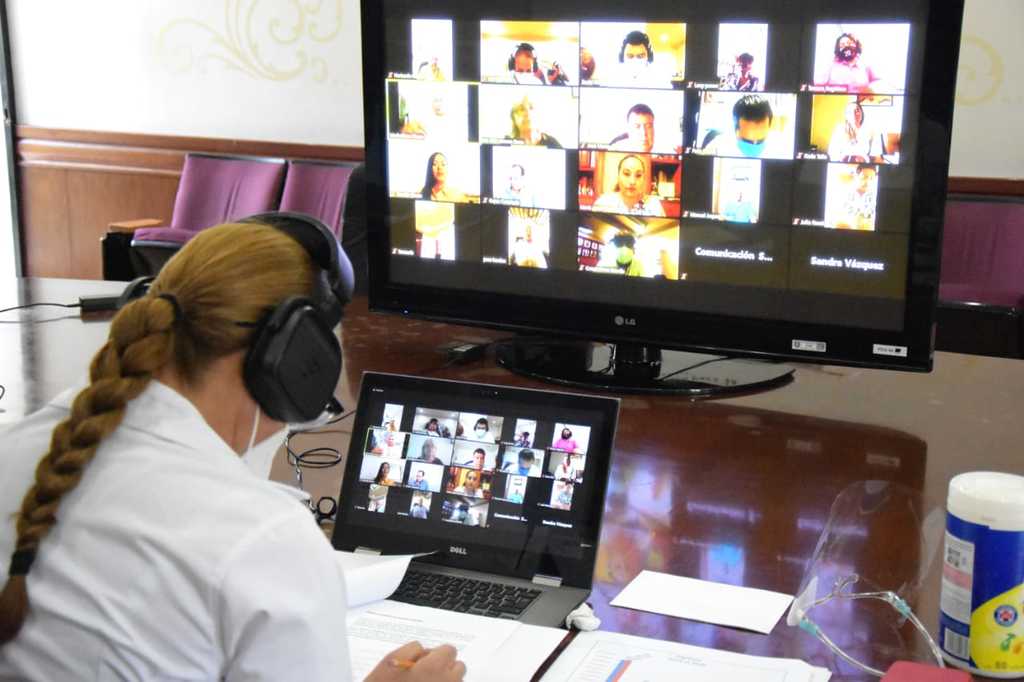 Las sesiones de Cabildo se lleva a cabo de manera virtual para evitar riesgo de contagios de COVID-19 entre sus integrantes.