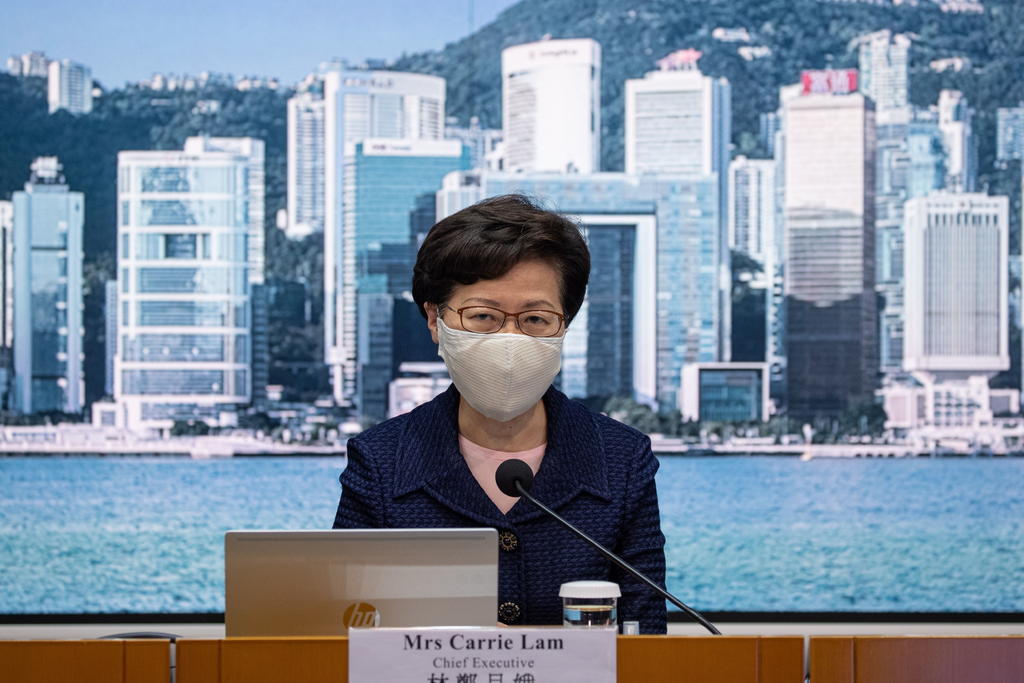 El Departamento del Tesoro de EUA anunció este viernes sanciones económicas contra Carrie Lam, jefa del Gobierno de Hong Kong. (ARCHIVO) 