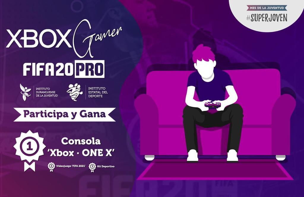 El Instituto Duranguense de la Juventud, coordinado con el Instituto Estatal del Deporte, invitan a jóvenes a participar en el concurso Xbox Gamer Fifa20 Pro. (ARCHIVO)