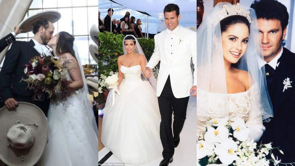 En los últimos años, varios famosos se han casado entre polémicas.  (ESPECIAL) 