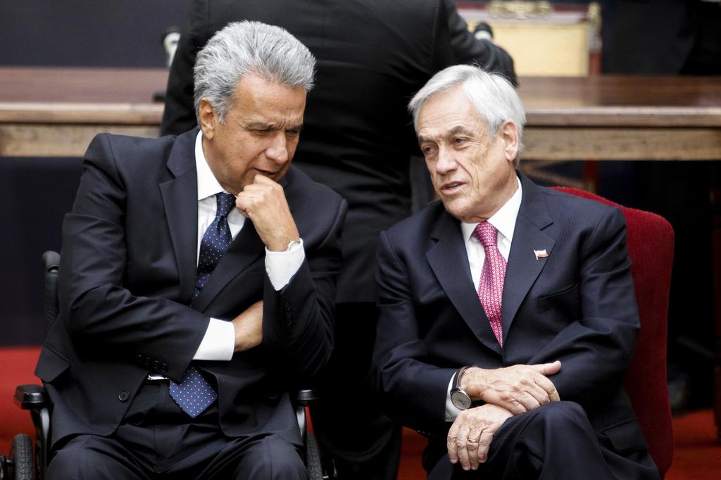 El presidente de Ecuador, Lenín Moreno y su par de Chile, Sebastián Piñera, firmaron este jueves, de forma telemática, un 'Acuerdo de Integración Comercial', de especial importancia para el país andino en su proyectada adhesión a la Alianza del Pacífico. (ARCHIVO)