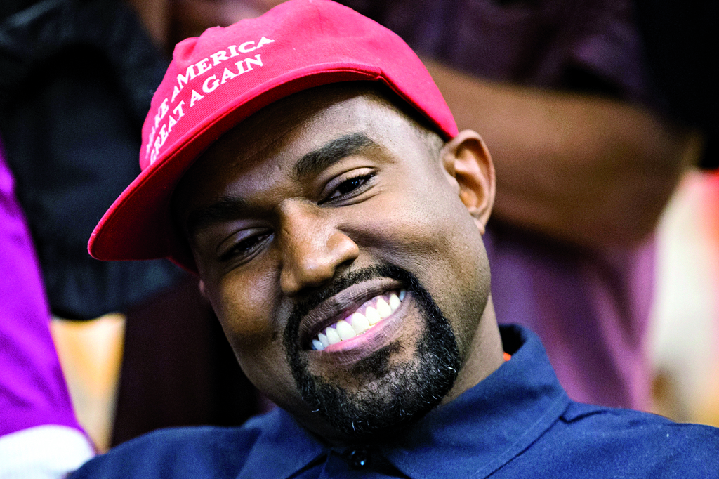En campaña. Kanye West busca la presidencia.