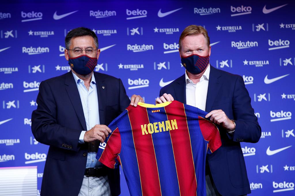 El holandés Ronald Koeman, que este miércoles fue presentado como nuevo entrenador del Barcelona para las dos próximas temporadas. (EFE)