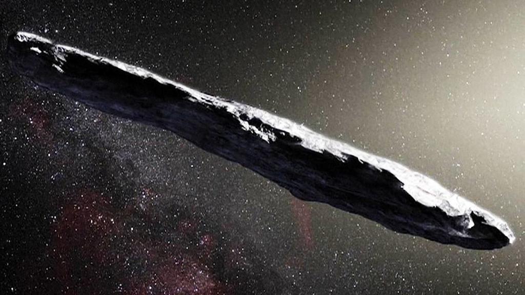 Oumuamua, el primer objeto procedente de fuera del Sistema Solar, sigue siendo una fuente de misterios, entre ellos sus orígenes y estructura, la cual no estaría hecha de hielo de hidrógeno molecular. (ESPECIAL) 