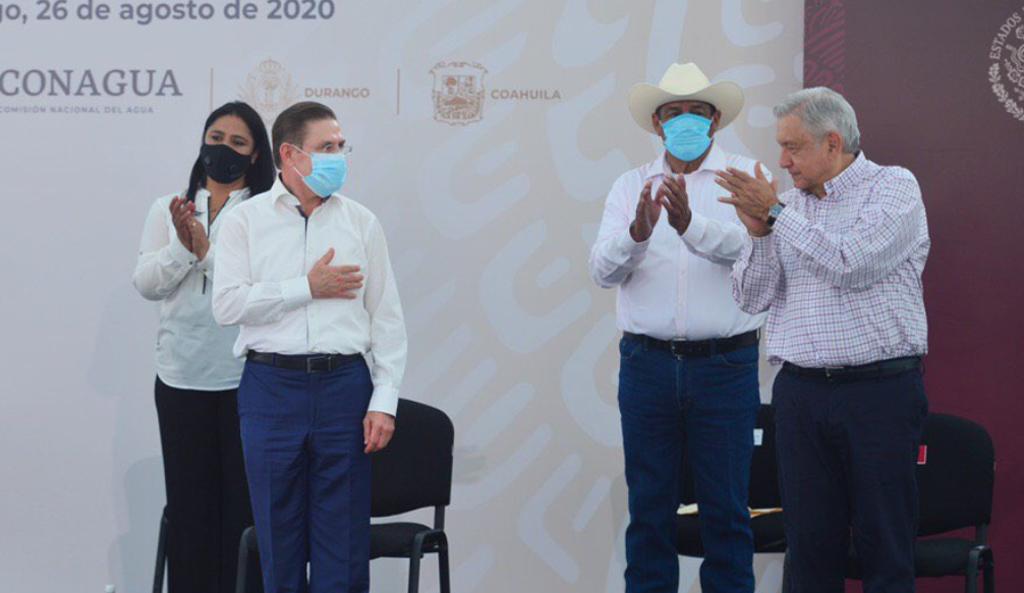José Rosas Aispuro Torres, dijo tener confianza en que el presidente de la República, Andrés Manuel López Obrador, cumpla a cabalidad con el el proyecto de Agua Saludable Para La Laguna. (ESPECIAL)