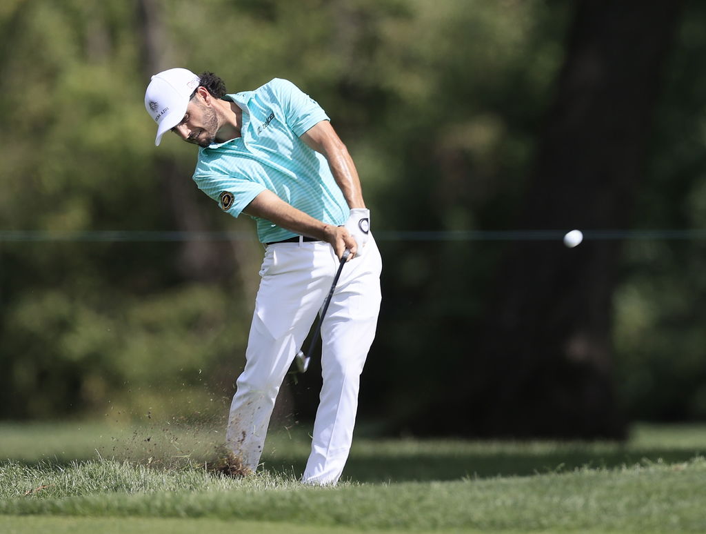 Abraham Ancer tuvo un buen desempeño durante la primera ronda. 'El Turco' jugó para par de campo y se ubica en el cuarto lugar. (EFE)