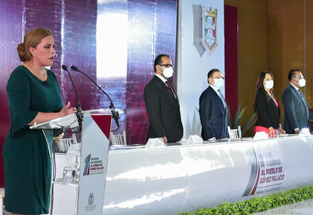 La alcaldesa Marina Vitela Rodríguez entregó el informe de resultados correspondiente al 1 de septiembre de 2019 a agosto de este año.