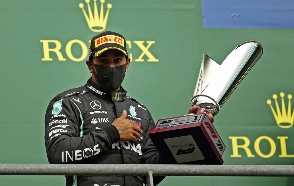 Hamilton ha ganado cinco de siete carreras esta temporada. (AP)