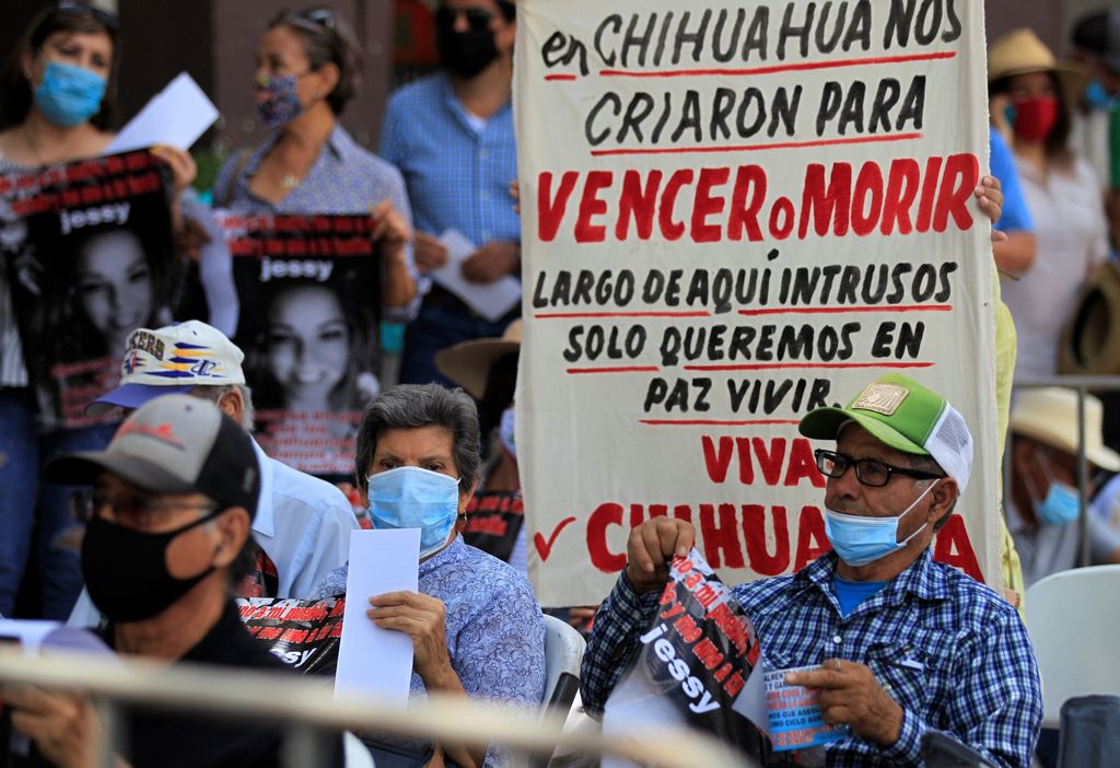 Homero Chávez, agricultor de Delicias, llamó a la defensa del agua, la cual, afirmó, es muy escasa en la región.