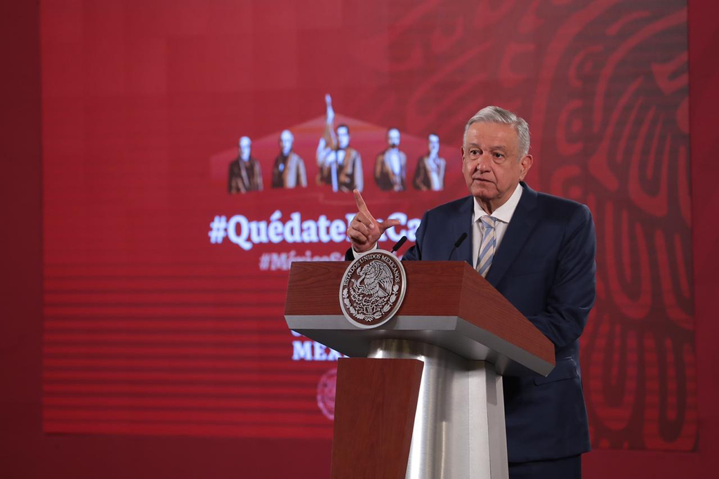 Andrés Manuel López Obrador, presidente de México, en su conferencia de ayer lunes 21 de septiembre de 2020.