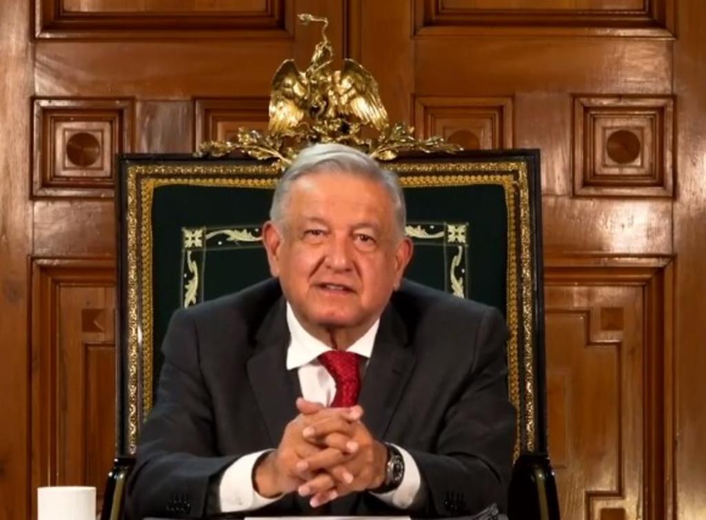 El día de hoy, martes, el presidente de México Andrés Manuel López Obrador ofreció un discurso pregrabado para la 75 Asamblea General de la ONU. (Especial) 