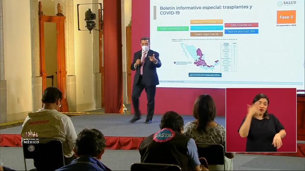 El director general del Centro Nacional de Trasplantes, José Salvador Aburto Morales, explicó que a partir de abril, los trasplantes cayeron a raíz de la pandemia. (ESPECIAL)