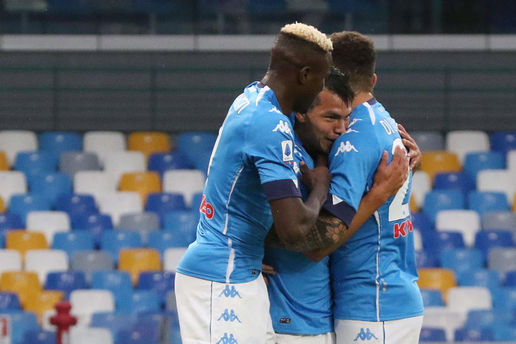 'Chucky' Lozano sigue ganando de a poco la confianza del técnico Gennaro Gattuso en el Napoli. (EFE)